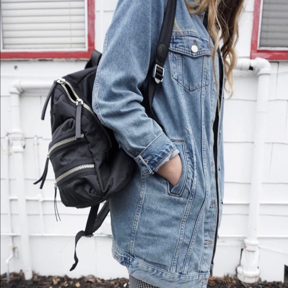 topshop long denim jacket